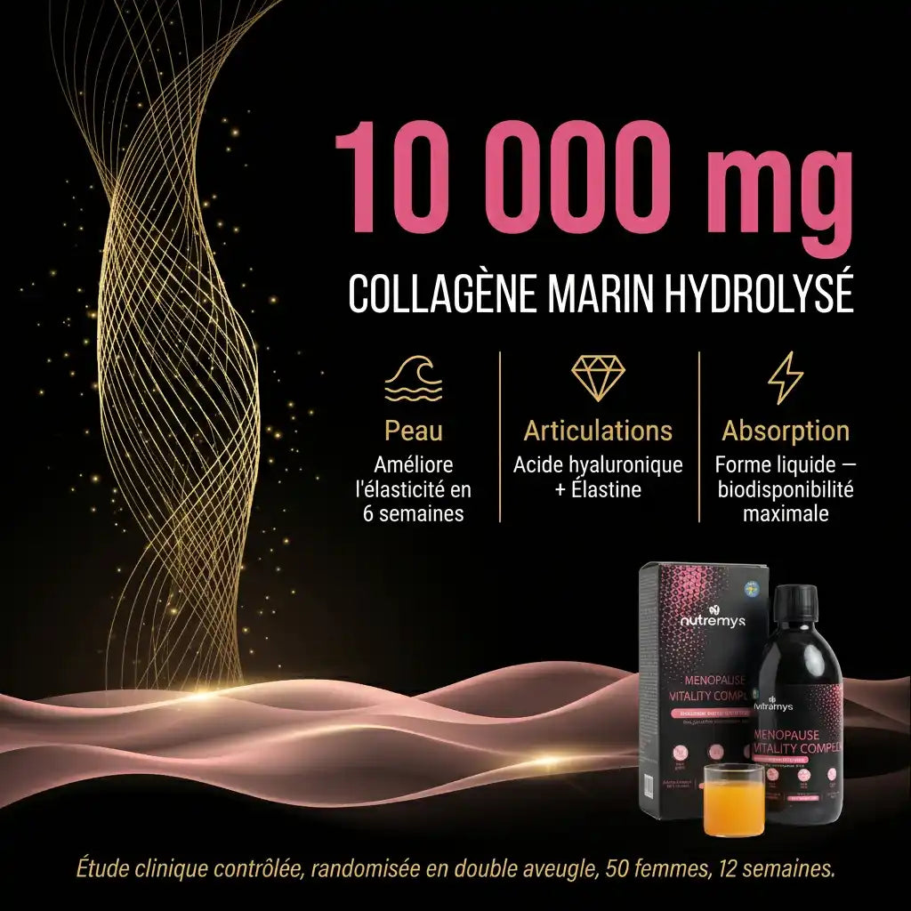 MENOPAUSE VITALITY COMPLEX – La Formule Liquide 9-en-1 pour la Périménopause & la Ménopause Nutremys