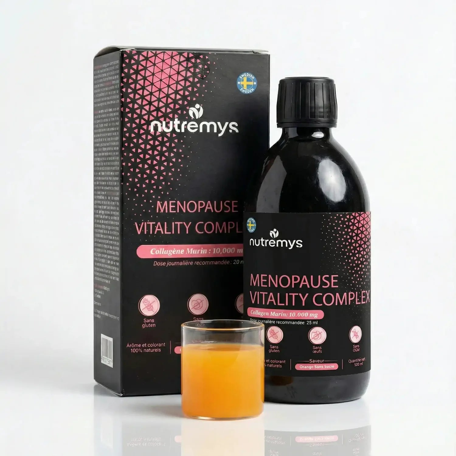 Menopause Vitality Complex · Flacon formule liquide 9-en-1 menopause Nutremys