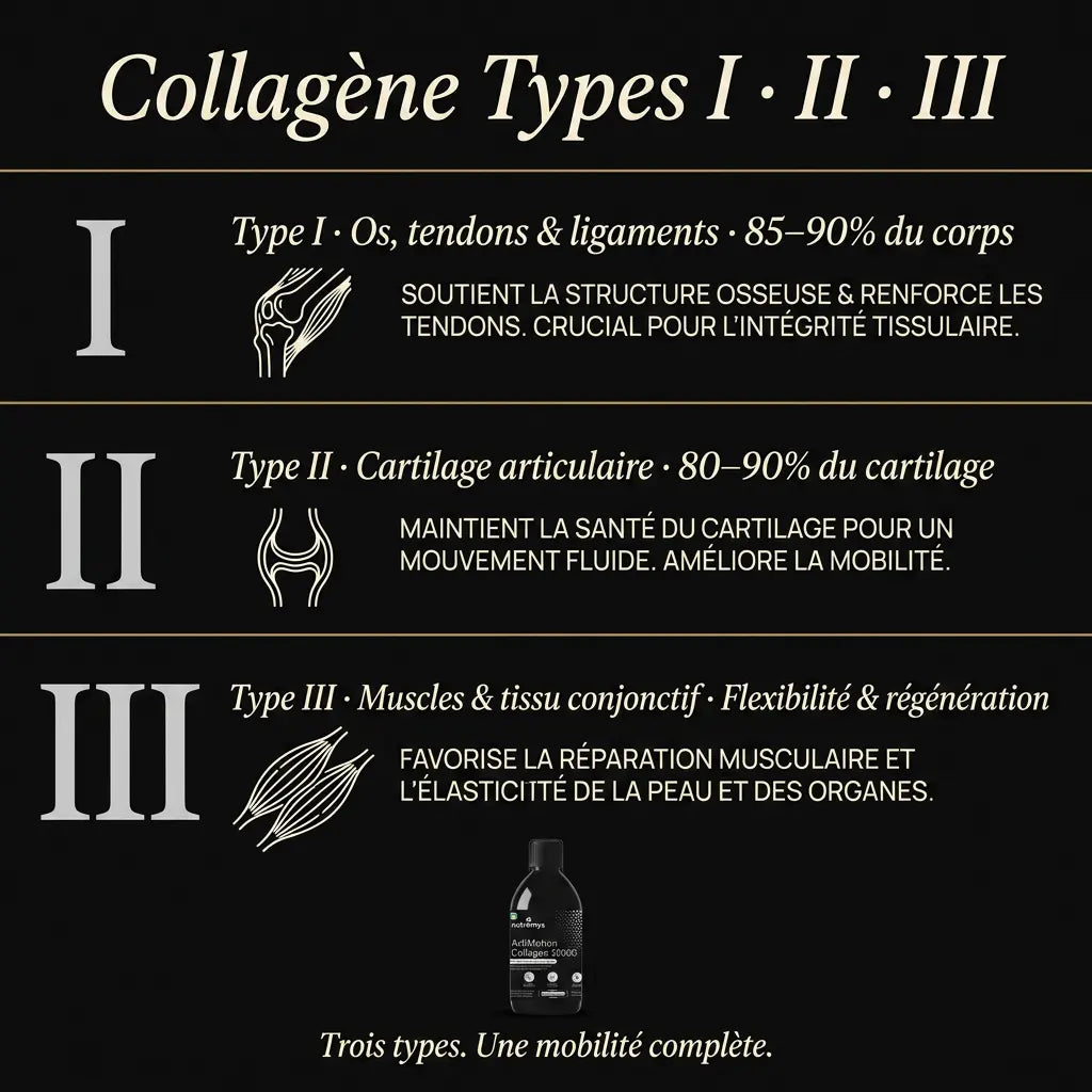 ArtiMotion Collagen 12000 collagène types I II III · formule liquide complète │ Nutremys LAB