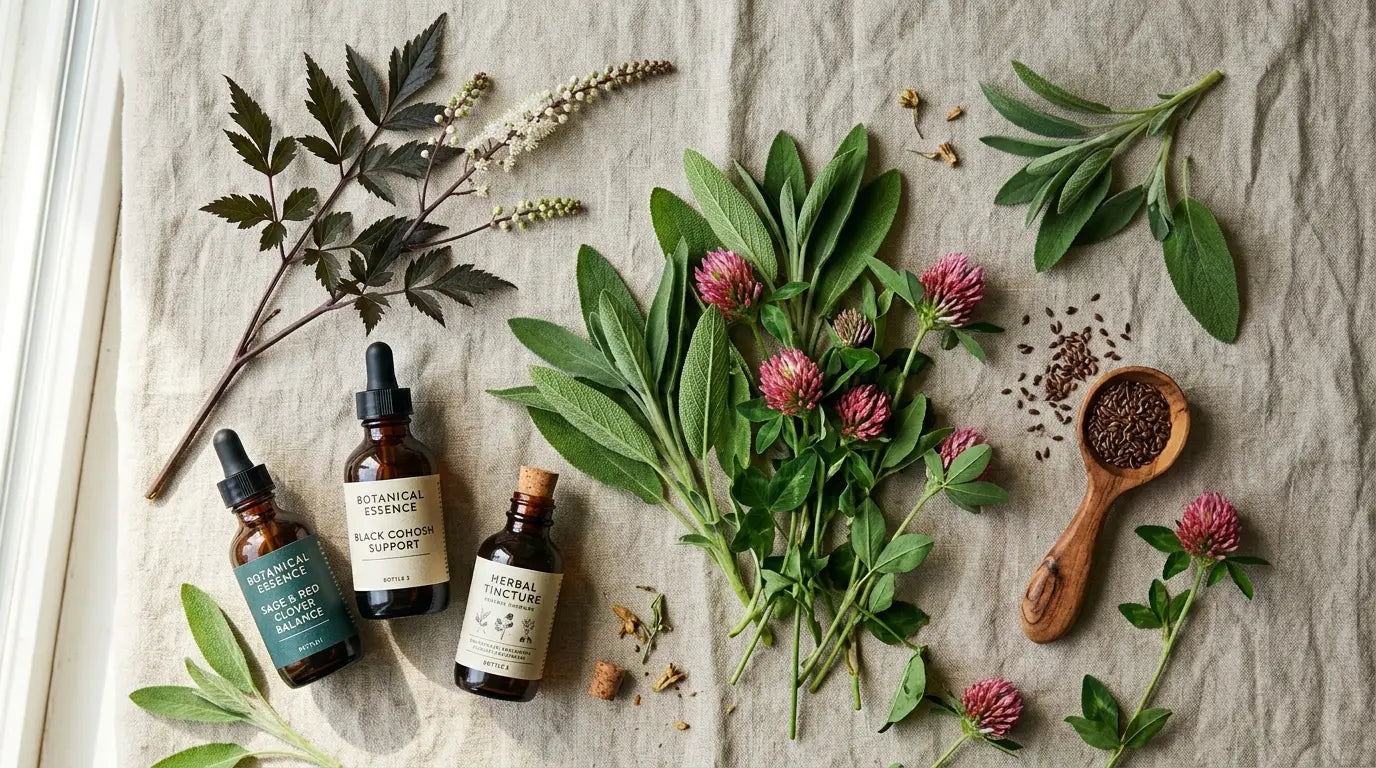 Traitement naturel de la ménopause : comparatif THS, plantes et compléments