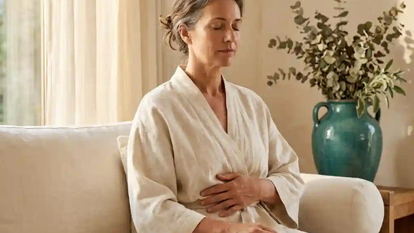 Femme ressentant des douleurs pelviennes apres la menopause - causes et solutions