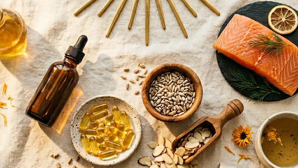 Gelules de vitamine D3 au soleil - bienfaits pour immunite et energie feminine