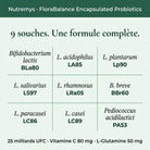 FloraBalance Encapsulated Probiotics – Probiotiques Liquides 25¹⁰ UFC - Nutremys LAB