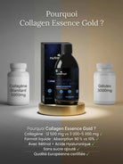 Collagen Essence Gold – Formule Anti-Âge Ultime (Collagène Marin 12 500 mg & Rétinol) Nutremys
