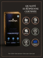 Collagen Essence Gold · Mode emploi 25ml par jour Nutremys