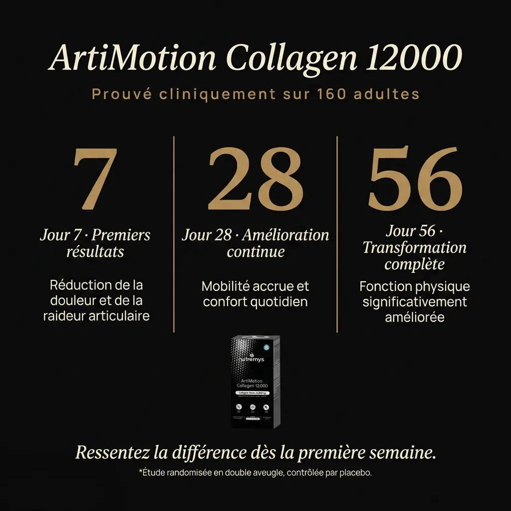 ArtiMotion Collagen 12000 résultats  prouvé cliniquement 160 adultes │ Nutremys LAB
