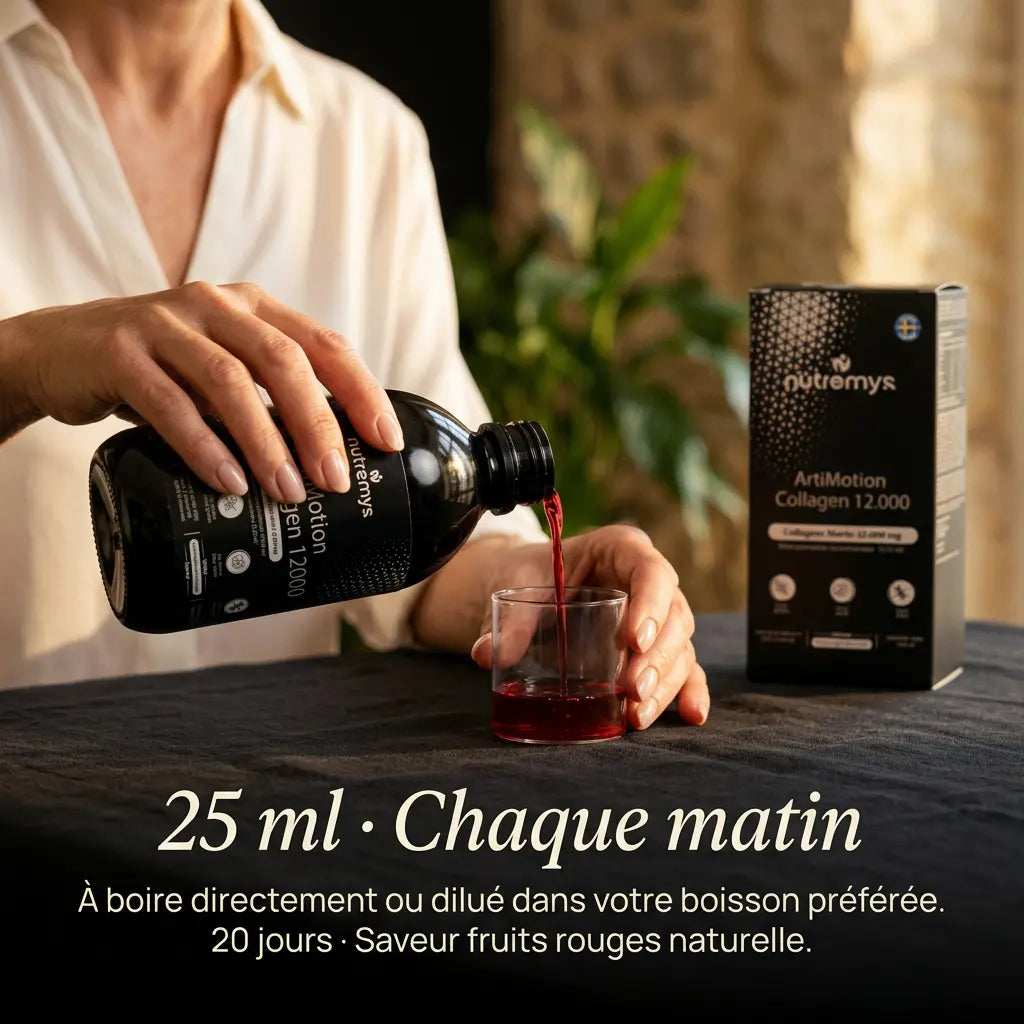 ArtiMotion Collagen 12000 rituel matin 25ml · complément articulaire quotidien │ Nutremys LAB