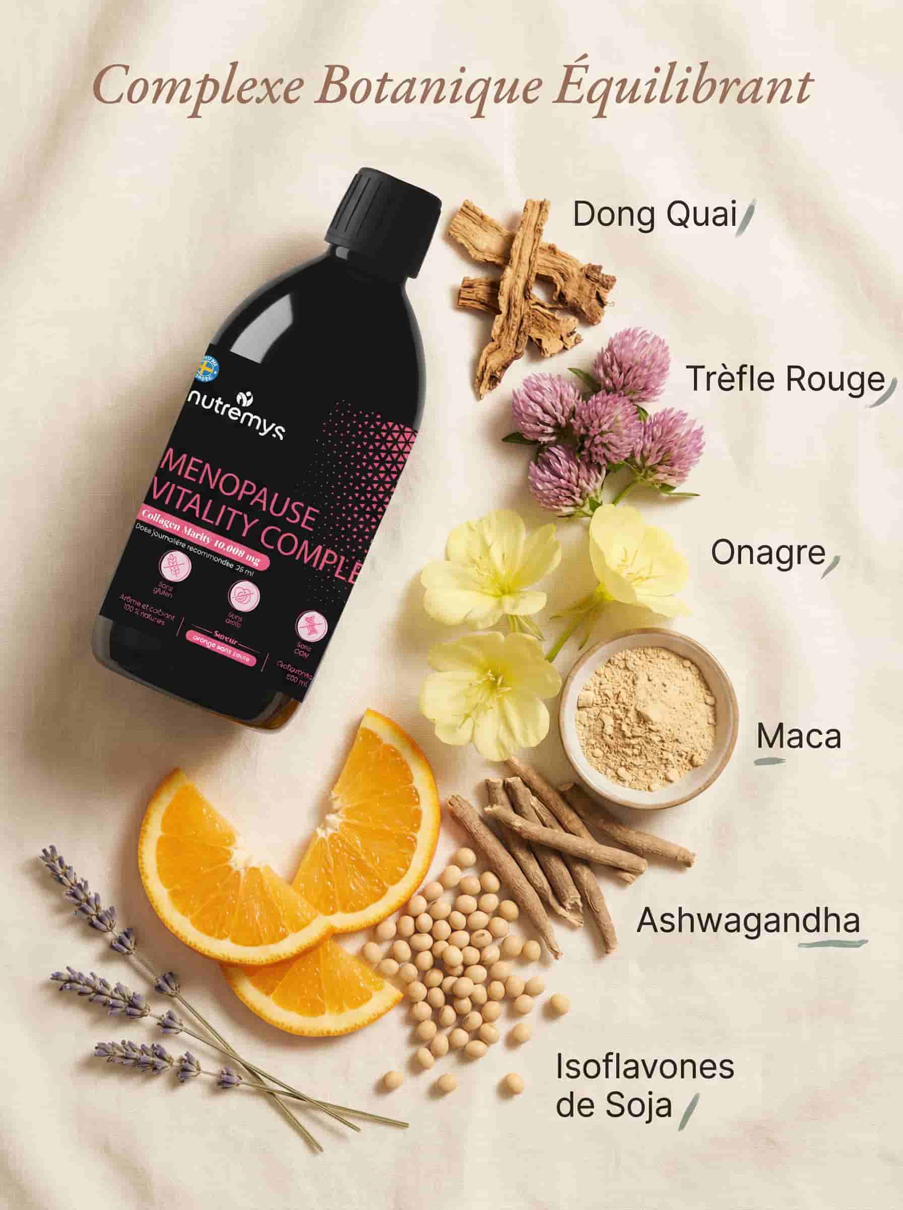 Menopause Vitality Complex | Collagène Marin & Équilibre Hormonal - Nutremys