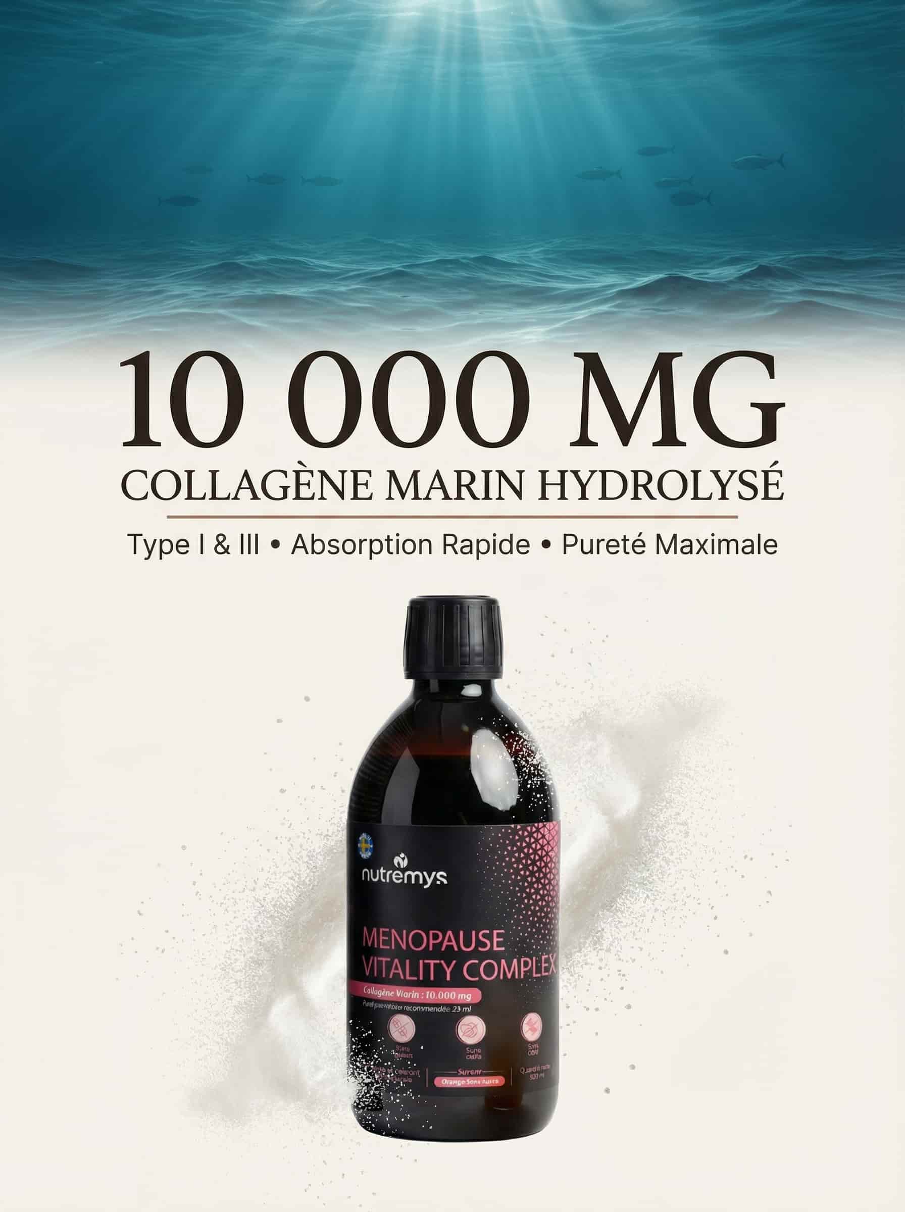 Menopause Vitality Complex | Collagène Marin & Équilibre Hormonal - Nutremys