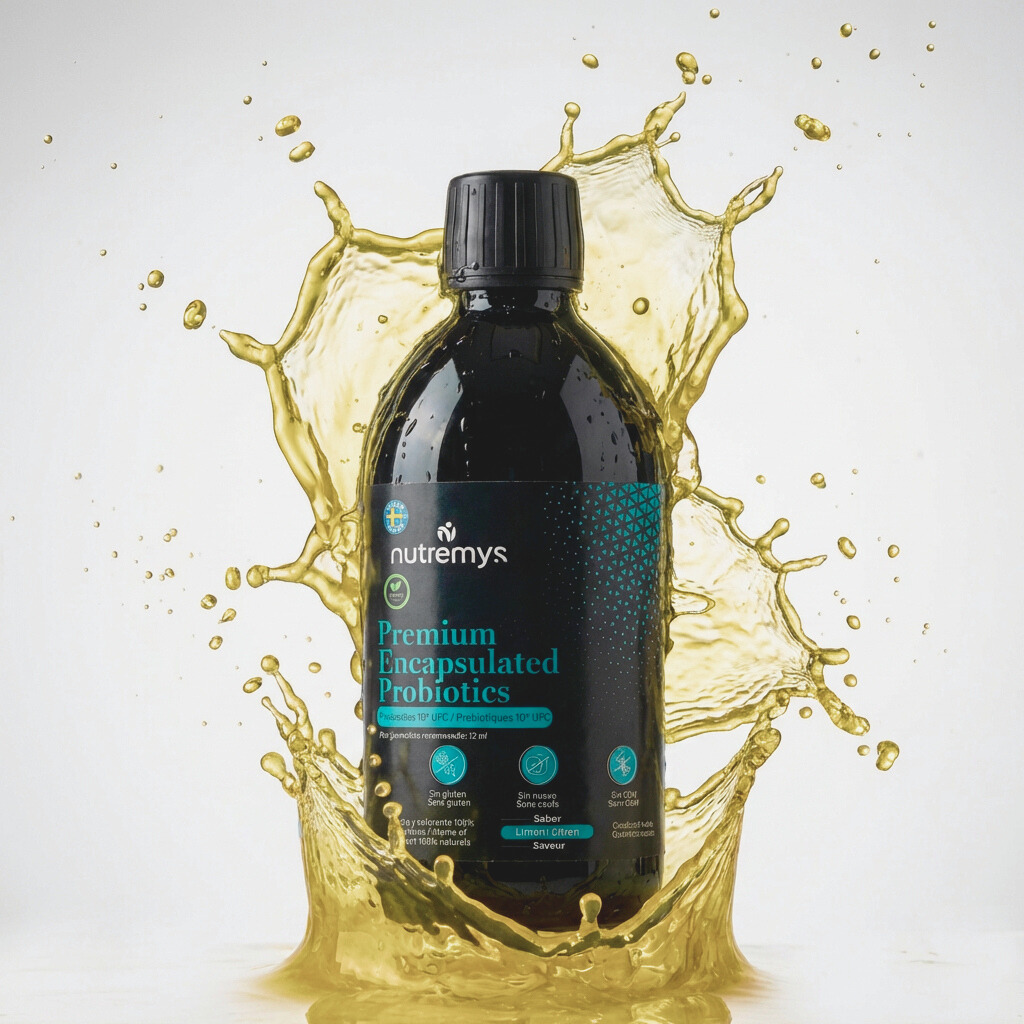PREMIUM ENCAPSULATED PROBIOTICS – Probiotiques Liquides10¹⁰ UFC Nutremys
