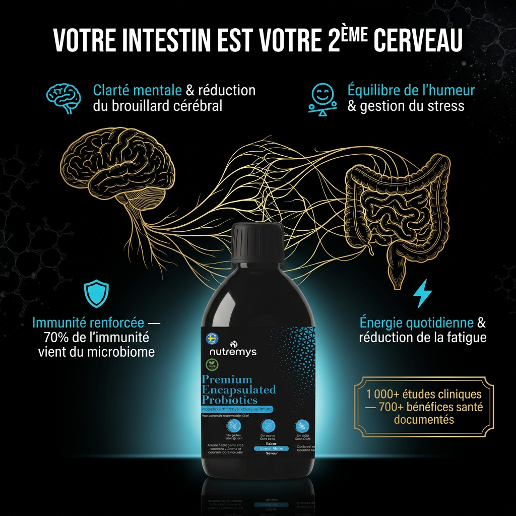 PREMIUM ENCAPSULATED PROBIOTICS – Probiotiques Liquides10¹⁰ UFC Nutremys